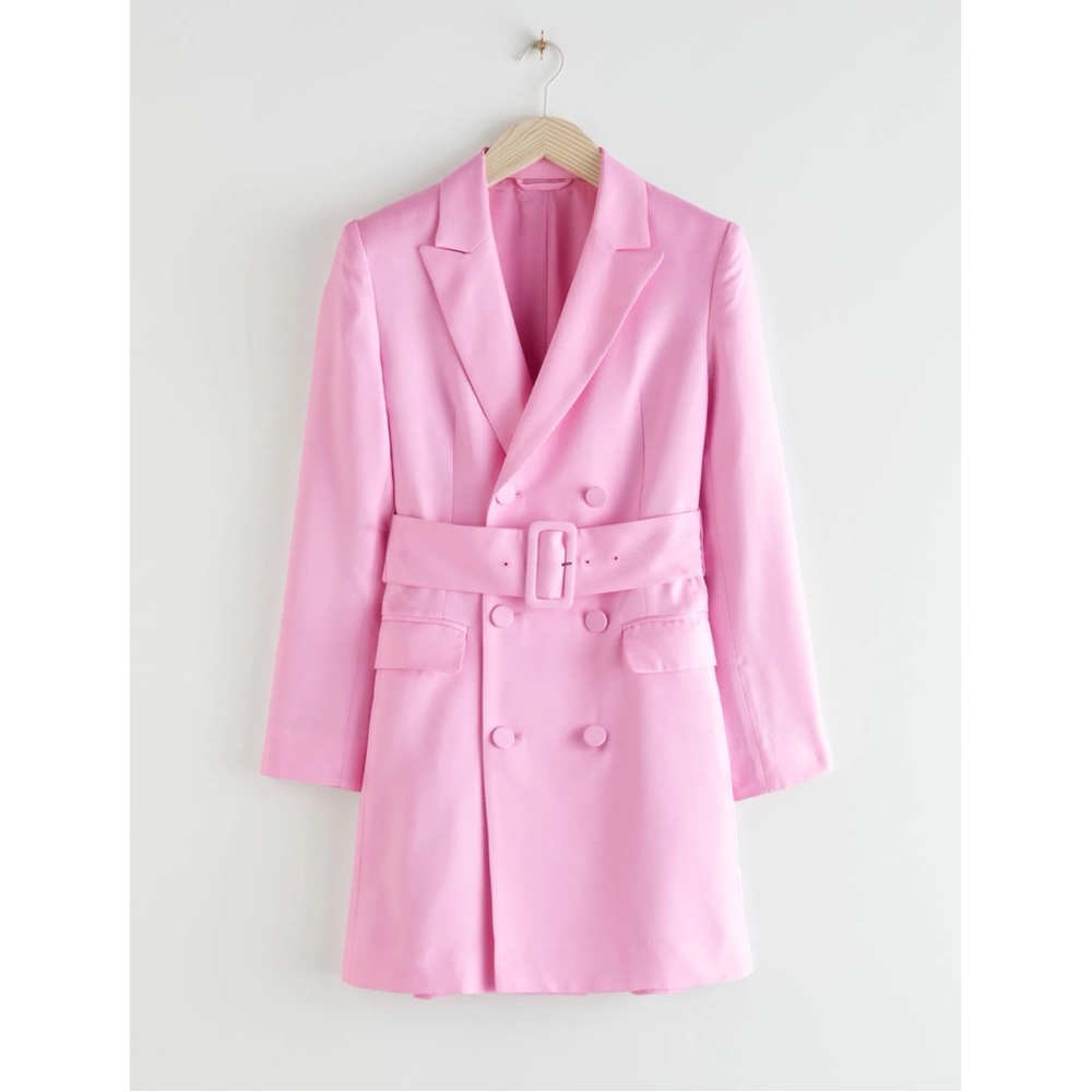 & Other Stories Pink Blazer Dress